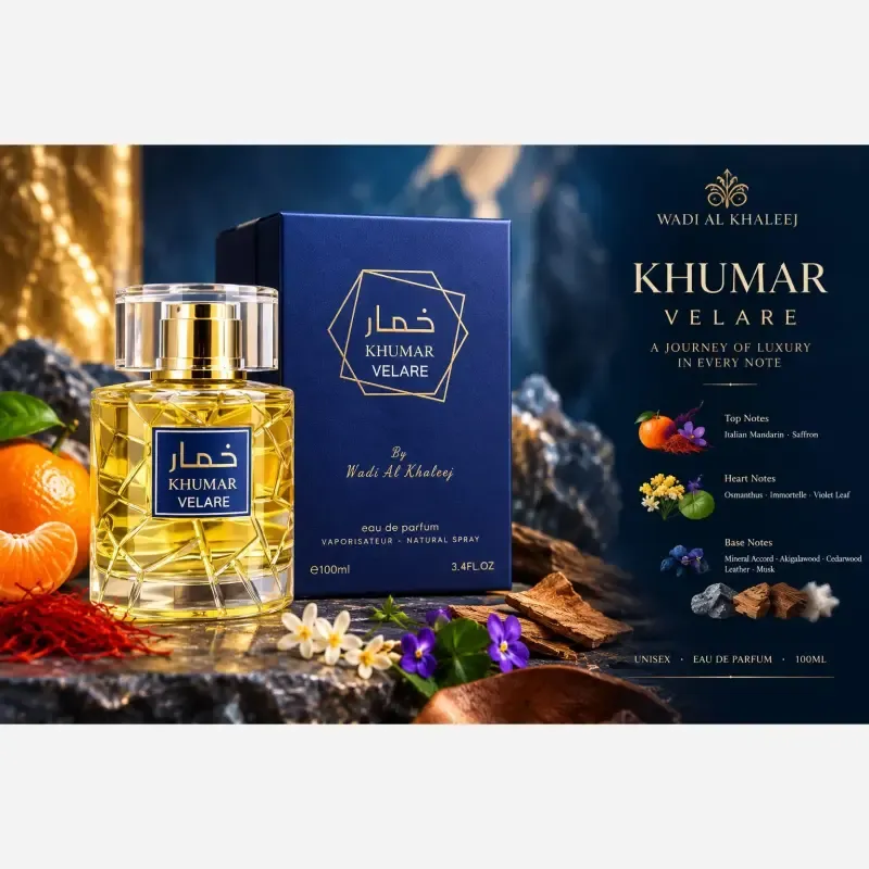 عطر ادکلن یونیسکس خمار ولاره وادی الخلیج ادوپرفیوم 100 میل گنیمید - تصویر 3