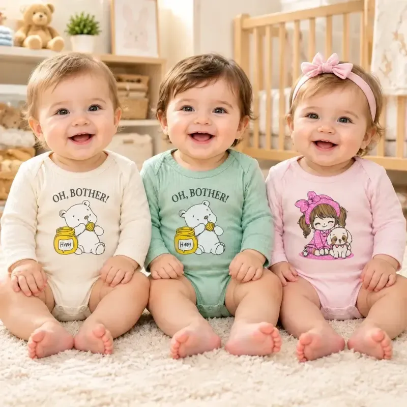 بادی کبریتی نوزادی و کودک نخ پنبه ضد حساسیت سایز 1 تا 6 - تصویر 2