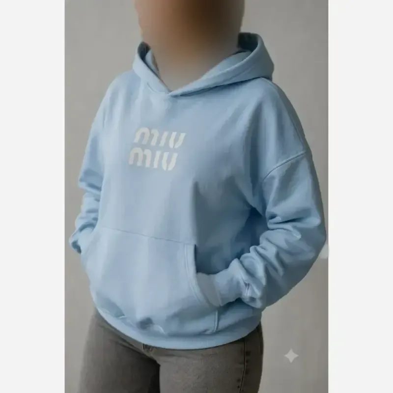 هودی زنانه دورس داخل کرکی طرح miumiu فری سایز - تصویر 6