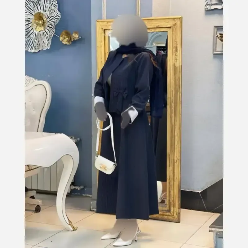 کت دامن زنانه مدل نورهان سایز بزرگ و معمولی