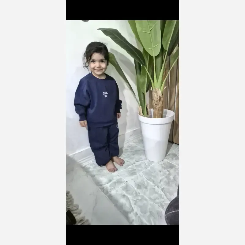 ست بیسیک بچگانه دورس دونخ لاکرا سرمه ای سایز 2 تا 6 سال - تصویر 3
