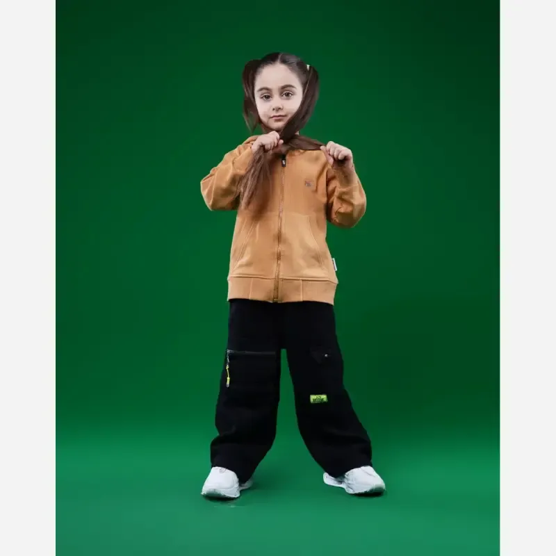 سویشرت بچگانه پاییزه اسپرت دورس دو نخ کلاهدار جیب کانگورویی سایز 50 تا 70 - تصویر 10